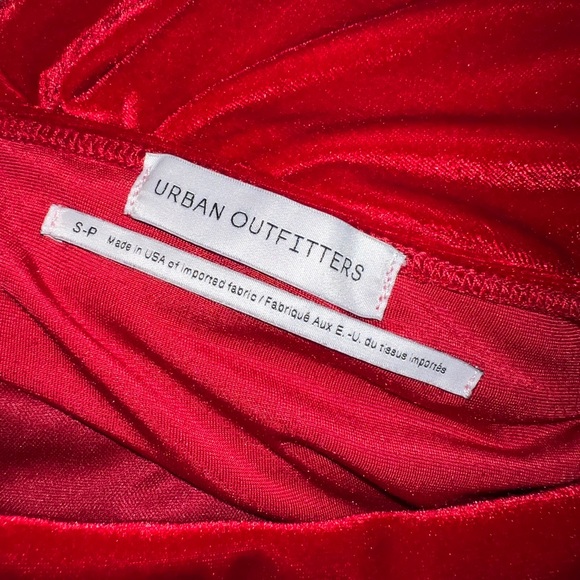 Red Velvet Spaghetti Strap Skater Mini Dress - Picture 3 of 3